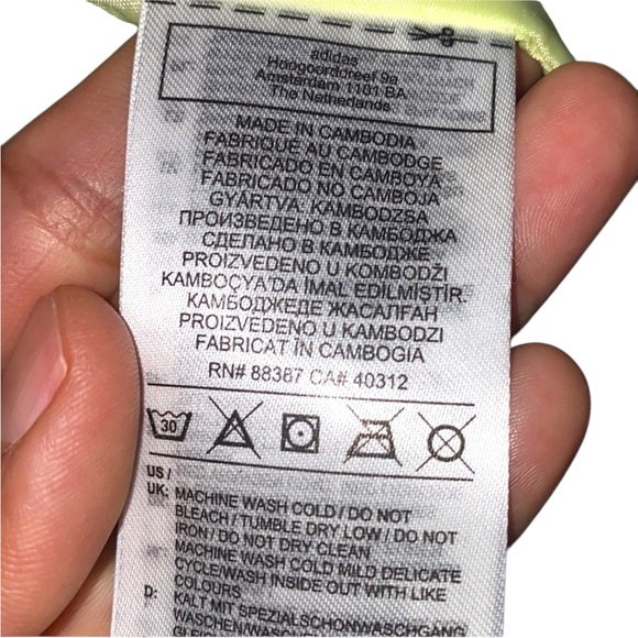 Adidas Yellow Green Jacket SZ S - Picture 6 of 7